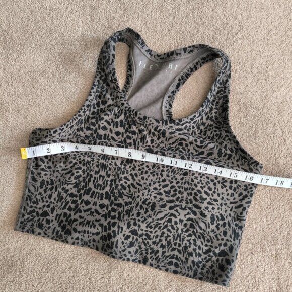 Flexure Bodywear Animal Leopard Abstract Yoga Running Athletic Tank Top M - Picture 6 of 8